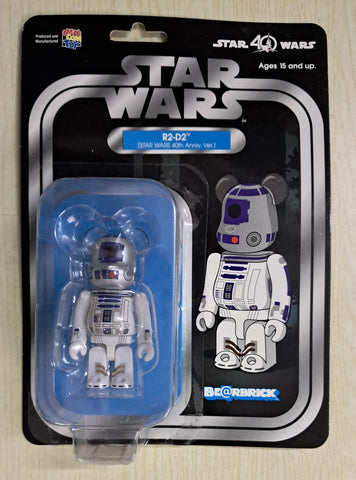 Z(ONLINESALES等通知現貨)No:544571  <Price$150> #R2-D2 (Star Wars 40th Anniv. Ver) 100%=Be@rBrick-Medicom【現貨 Be@rBrick】4530956544571