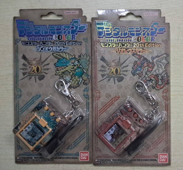 Z(ONLINESALES等通知現貨)No:730023 <Price$598> #(雷狼龍&雄火龍Color) MH 20th Edition=Monster Hunter×數碼暴龍Color 遊戲機商品【現貨 其他】4582769730023/4582769730016