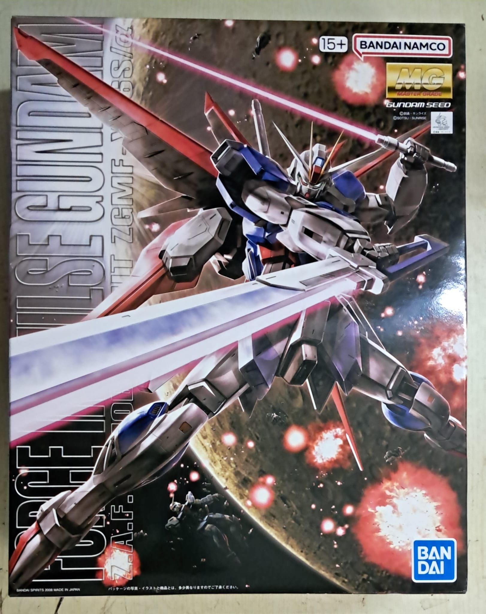 Z(ONLINESALES等通知現貨)No:630407 <Price$237> #ZGMF-X56S Force Impulse Gundam=MG 模型【現貨 模型】4573102630407