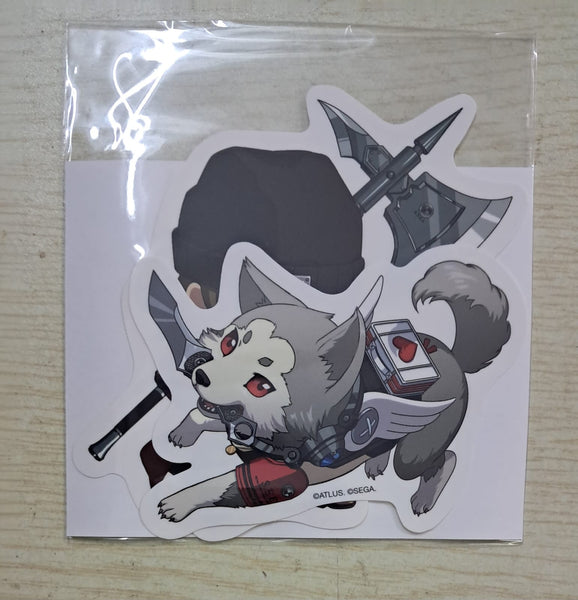 Z(ONLINESALES等通知現貨)No:00076 <Price$20> #(1種) F賞 虎狼丸&荒垣真次郎 貼紙=GoodSmile賞 女神異聞錄3 Reload【現貨 其他】