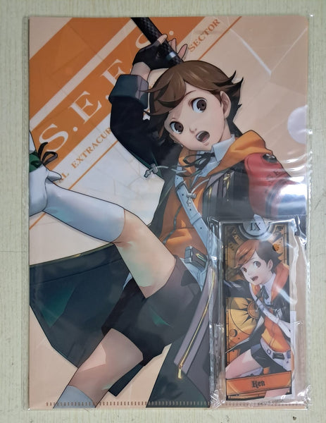 Z(ONLINESALES等通知現貨)No:000081 <Price$80> #(2種) B賞&E賞 天田乾 亞克力立牌&A4 Clear File=GoodSmile賞 女神異聞錄3 Reload【現貨 其他】