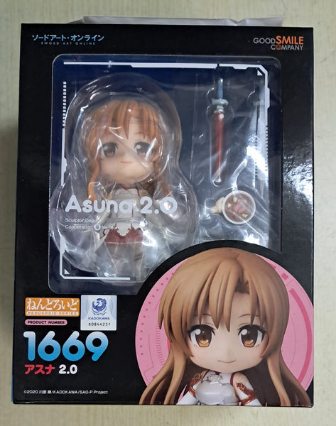 Z(ONLINESALES等通知現貨)No:208674 <Price$450> #(特典版)No.1669 亞絲娜 2.0(刀劍神域 SAO)=GS土偶【現貨 土人系列】4580590208674