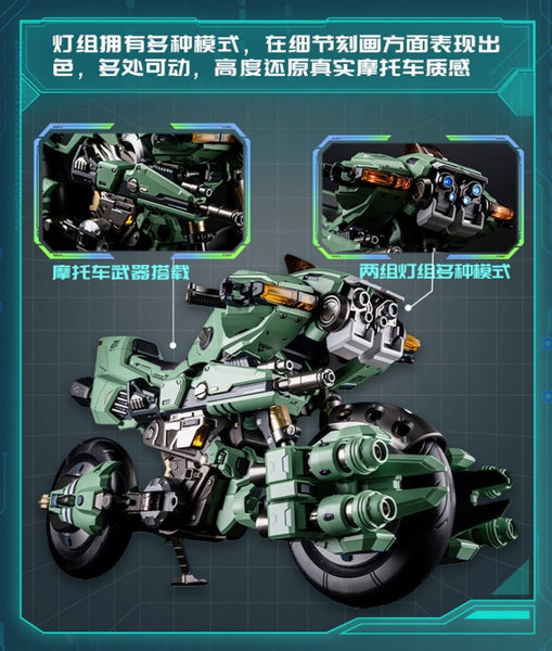 SheetNo:86548 <OrderPrice$1080> #太空堡壘.旋風摩托車YR-052F=ROBOTECH 至臻X級系列合金塗裝完成品