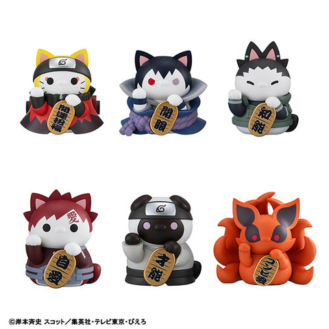 SheetNo:37878 <OrderPrice$374> #(原盒6pcs)Nya! 招財貓Fortune渦卷鳴門與同伴們篇=Mega Cat Project Naruto疾風傳盒玩