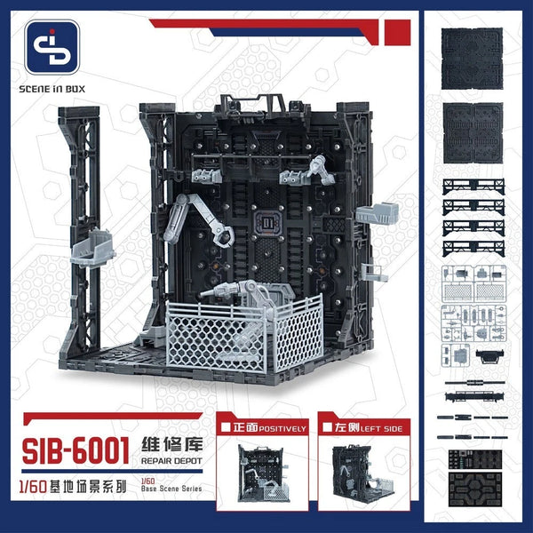 Z(ONLINESALES等通知現貨)No:260002 <Price$100> #SIB-6001 維修庫=SCENE IN BOX 1/60 基地場景系列【現貨 其他】6979092260002